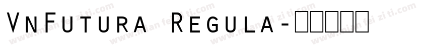 VnFutura Regula字体转换